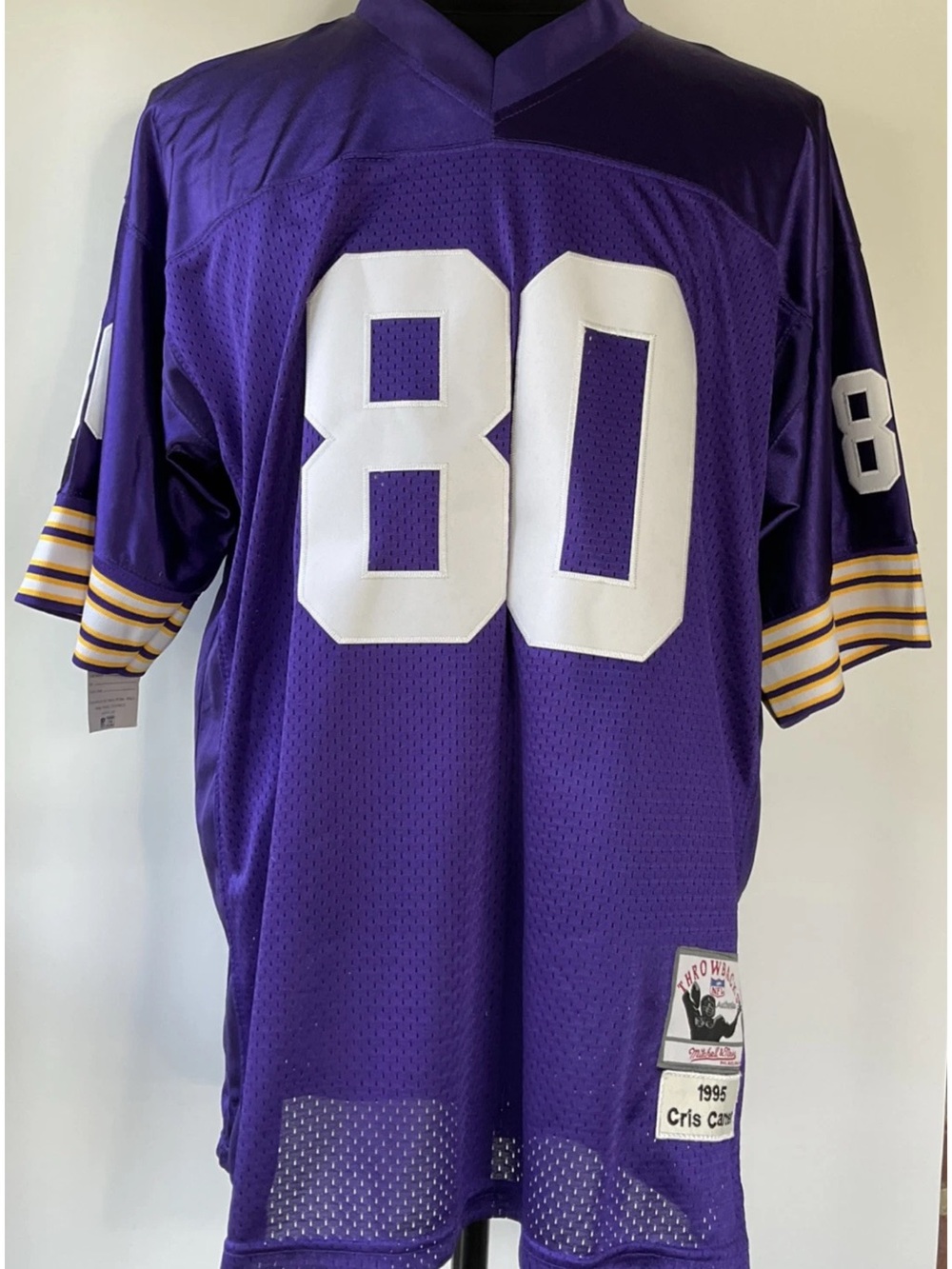 Mitchell & Ness 1995 Minnesota Vikings Chris Carter Stitched Jersey Size 54